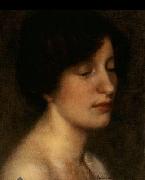 Thomas Cooper Gotch Portrait of the artist's wife France oil painting artist